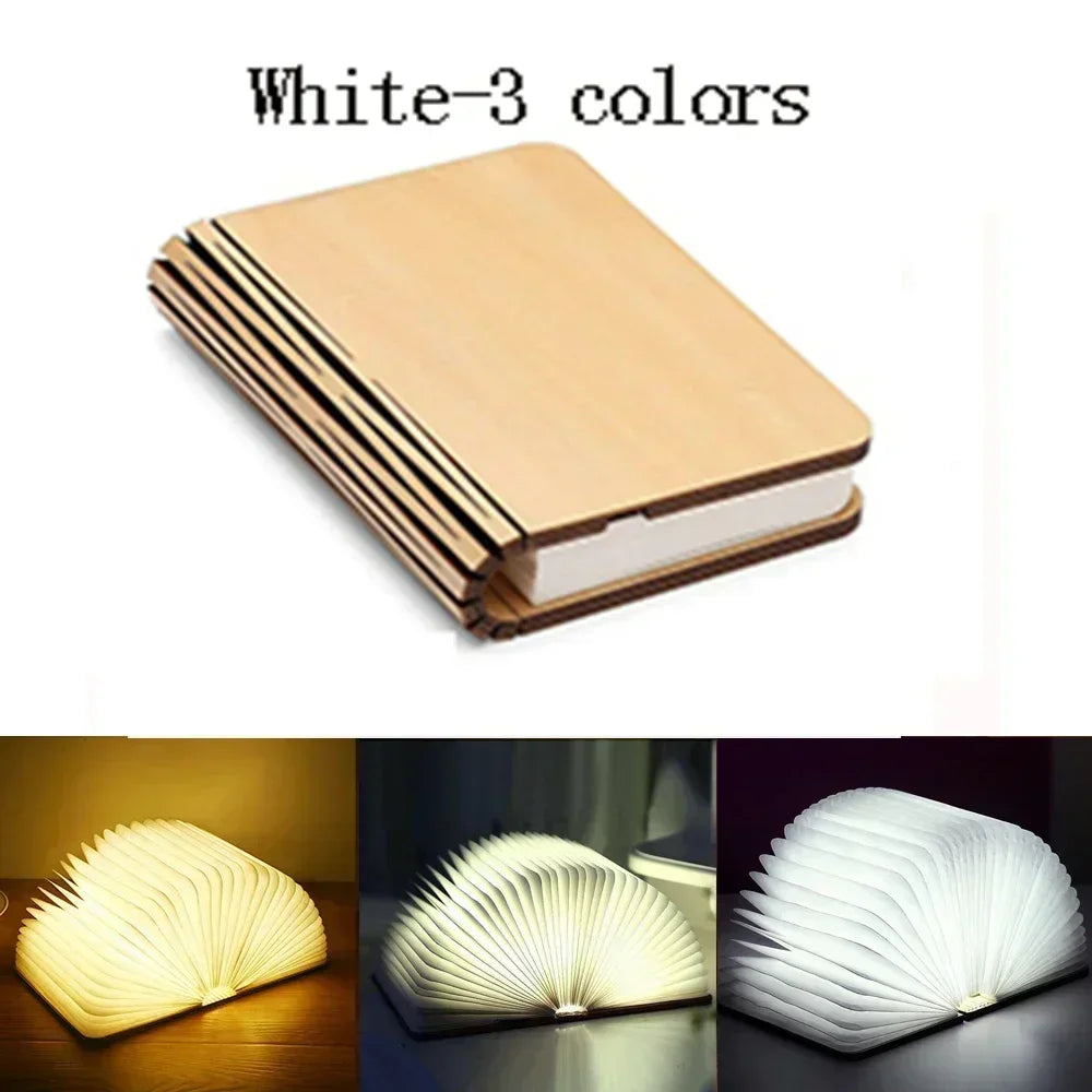 MagicBook: Foldable LED Night Light with RGB Colors