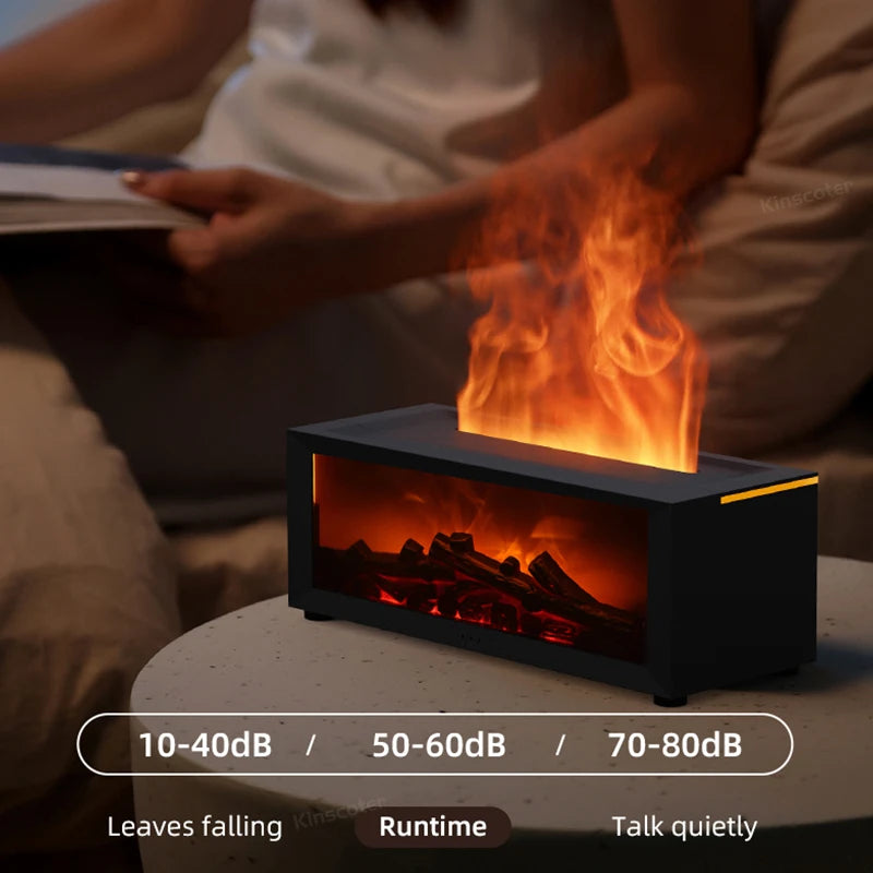 CosyFlame: Difusor de aroma sin agua con efecto chimenea