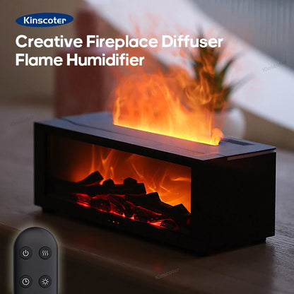 CosyFlame : Diffuseur d'arômes sans eau avec effet cheminée